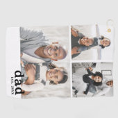 Dad Black White Photo ゴルフタオル (横)