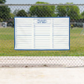 Dad Blue Monogram 3' x 5' To Do List Dry Erase 横断幕 (インサイチュ)
