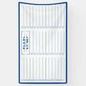 Dad Blue Monogram 3' x 5' To Do List Dry Erase 横断幕 (縦)