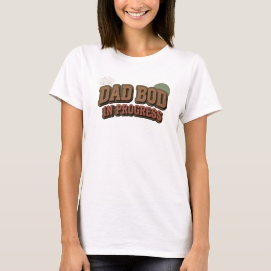 DAD BOG PROGRESS ユニークなオリジナルデザイン Tシャツ (正面)