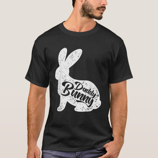 Dad Bunny Easter Day Cute Rabbit Daddy Papa Father Tシャツ (正面)