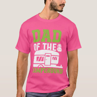 Dad Camper Camp Lover Campfire Funny Camping Fathe Tシャツ