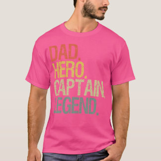 Dad Captain Boat Tシャツ