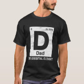 Dad Chemistry Periodic Table Father'S Day Son Tシャツ (正面)