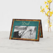 Dad & Child Hands Father's Day カード (黄色い花)