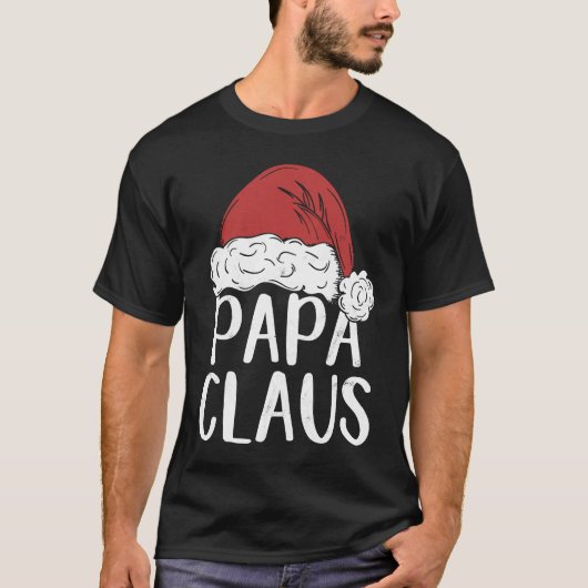 Dad Claus Christmas Costume  Santa Matching Family Tシャツ (正面)