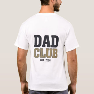 Dad Club ロゴTシャツ | ミニマルな父の日Tシャツ Tシャツ