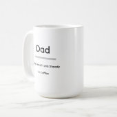 Dad Coffee Mug – Runs Smooth and Steady on Coffee コーヒーマグカップ (正面左)