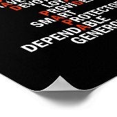 Dad Crossword Puzzle Father's Day Love Word ポスター (角)