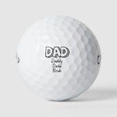 Dad Daddy Dada Bruh Humor Birthday Christmas Gift  ゴルフボール (正面)