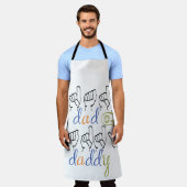 dad, daddy in sign language エプロン (着用した状態)