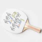 dad, daddy in sign language 卓球ラケット (横)