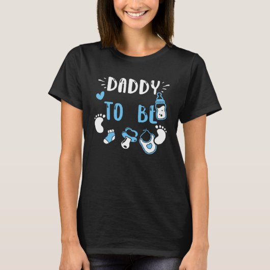 Dad Daddy To Be Baby Boy Sayings Tシャツ (正面)