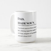 Dad Definition 👨‍👧‍👦 | 心からのパパ コーヒーマグカップ (正面左)