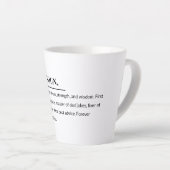 Dad Definition ☕ | 意味深い父の日ギフト カフェラテマグ (右アングル)