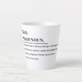 Dad Definition ☕ | 意味深い父の日ギフト カフェラテマグ (正面)