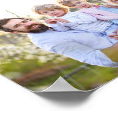 Dad Definition | 8枚の写真をカスタマイズ ポスター (角)