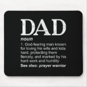 Dad Definition Father's Day Daddy Christian Dad  マウスパッド (正面)