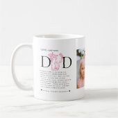 Dad Definition Photo Gift | Custom Daughter コーヒーマグカップ (左)