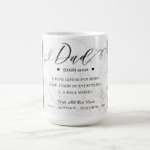 Dad Dictionary Definition Photo Collage Marble コーヒーマグカップ (中央)