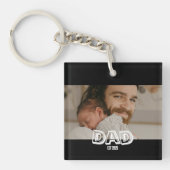 Dad Est フォトギフト 新米パパの思い出 キーホルダー (正面)