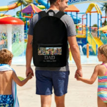 Dad Est. ホワイト ボールド ミニマル テキスト 3 枚の写真