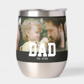 Dad Est. 太字フォント 3枚の写真 父の日ギフト (左面)
