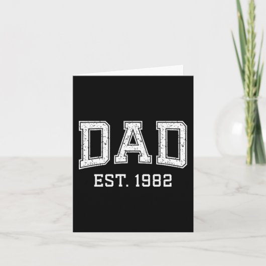 Dad Est 1982 Dad D Fathers Day Ized  カード (正面)