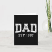 Dad Est 1987 Dad D Fathers Day Ized  カード (正面)