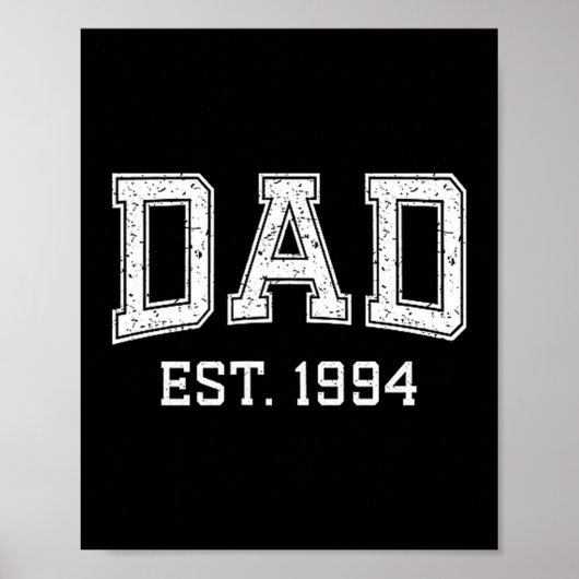 Dad Est 1994 Dad D Fathers Day Ized  ポスター (正面)
