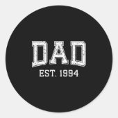 Dad Est 1994 Dad D Fathers Day Ized  ラウンドシール (正面)