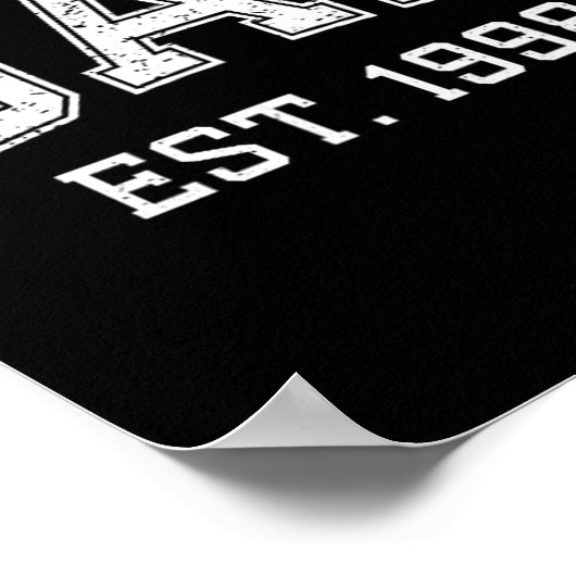 Dad Est 1998 Dad D Fathers Day Ized  ポスター (角)