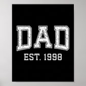 Dad Est 1998 Dad D Fathers Day Ized  ポスター (正面)