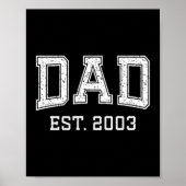 Dad Est 2003 Dad D Fathers Day Ized  ポスター (正面)