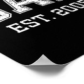 Dad Est 2005 Dad D Fathers Day Ized  ポスター (角)