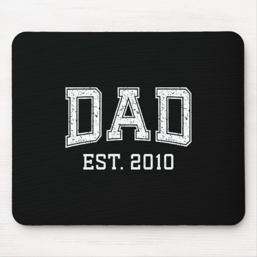 Dad Est 2010 Dad D Fathers Day Ized  マウスパッド (正面)