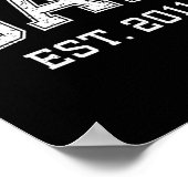 Dad Est 2011 Dad D Fathers Day Ized  ポスター (角)