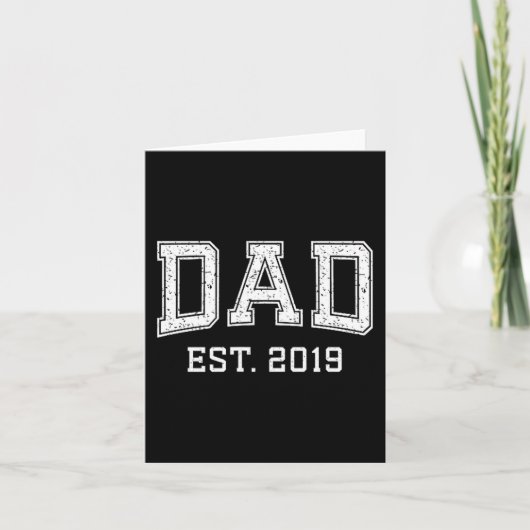 Dad Est 2019 Dad D Fathers Day Ized  カード (正面)