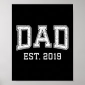 Dad Est 2019 Dad D Fathers Day Ized  ポスター (正面)