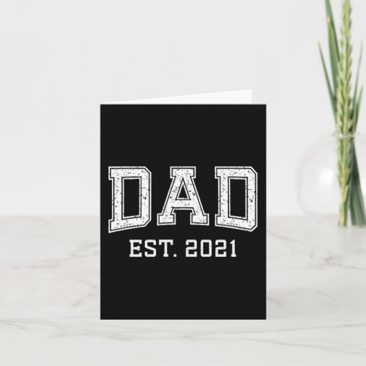 Dad Est 2021 Dad D Fathers Day Ized  カード (正面)