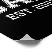 Dad Est 2021 Dad D Fathers Day Ized ポスター (角)