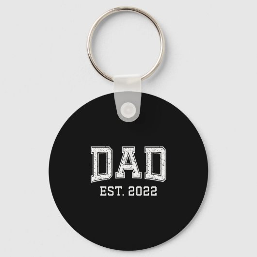 Dad Est 2022 Dad D Fathers Day Ized  キーホルダー (正面)