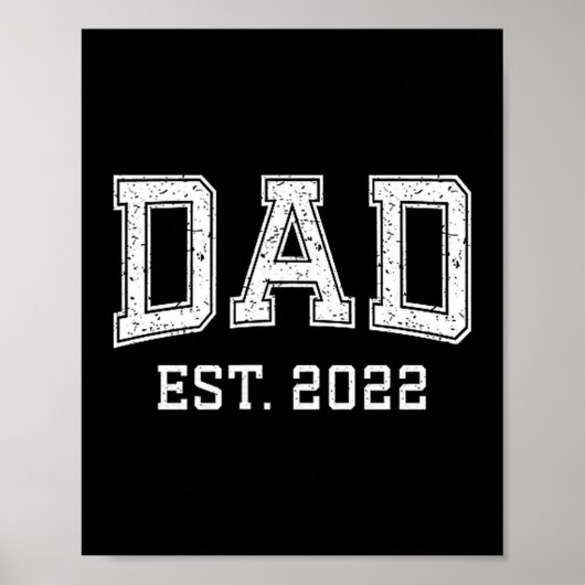 Dad Est 2022 Dad D Fathers Day Ized  ポスター (正面)