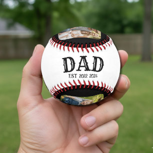 Dad Est 2025 3枚の写真 野球ボール
