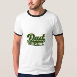 Dad EST. 2026 レトロタイポグラフィー Tシャツ