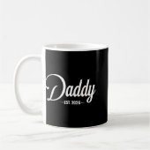 Dad Est. 2026 Expect Baby 2026, Father 2026 New Da コーヒーマグカップ (左)