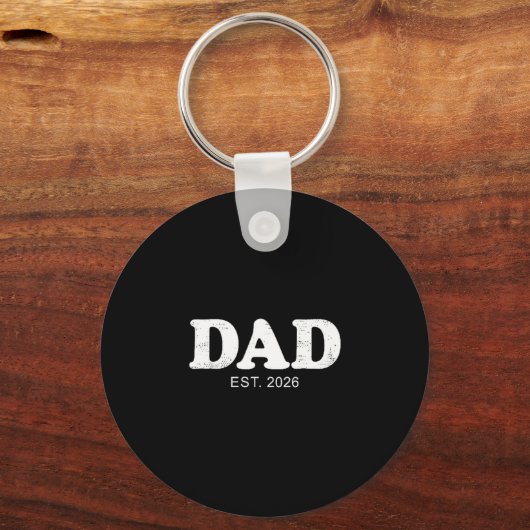 Dad Est. 2026 Logo Father 2026 Loading New Dad 202 キーホルダー (正面)