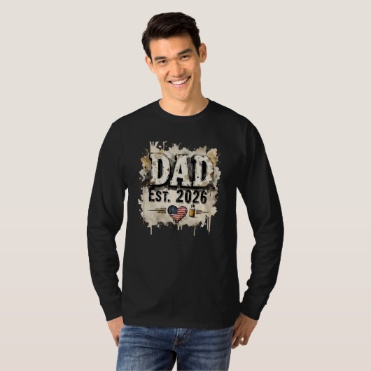 Dad Est 2026 Tshirt Tシャツ (正面フル)