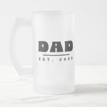 DAD Est. 20XX モダン・タイポグラフィ ブラック