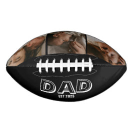 Dad Est 3 写真ギフト 父親の記念品 アメリカンフットボール